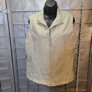 Old Navy medium lined vest. Very pale Green